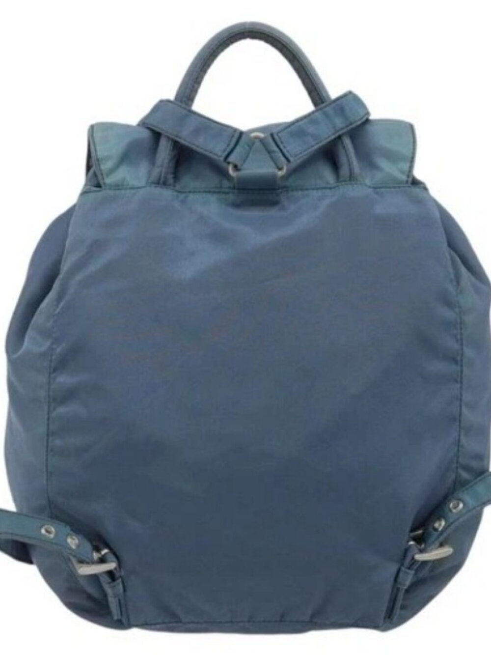 PRADA Backpack Nylon Baby Blue Silver Auth ti3674 - Picture 2 of 16